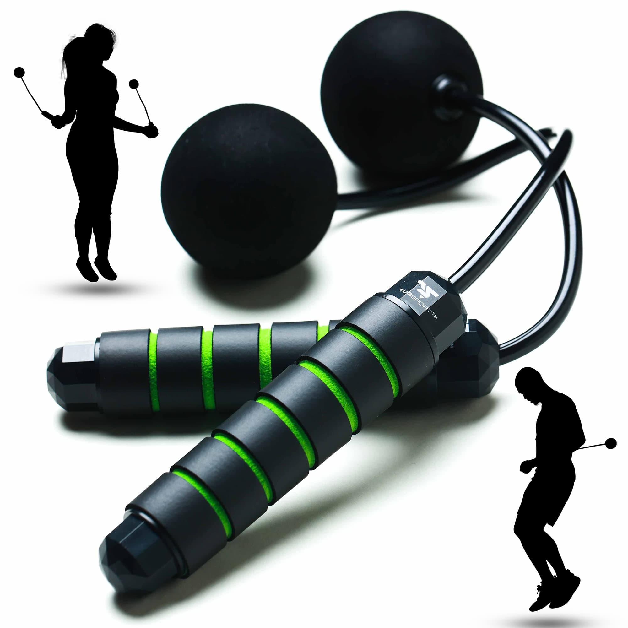 Weighted Cordless Jump Rope - Adjustable Length Ropes Ropeless Jump Rope For Beach Body - Eliminate Dad Bod With Indoor Jumprope - Cordless Jumping Rope Great For Improving Fitness In Small Spaces